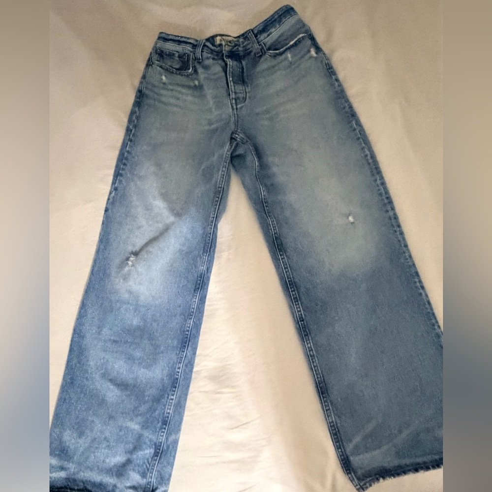 Madewell Curvy Low Slung Straight-leg jeans